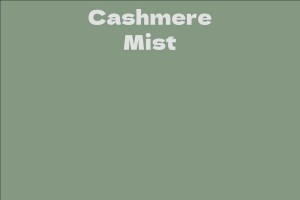 Cashmere Mist