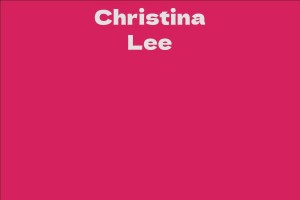 Christina Lee