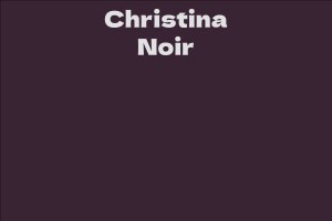 Christina Noir