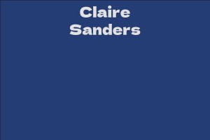 Claire Sanders