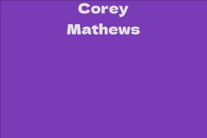 Corey Mathews