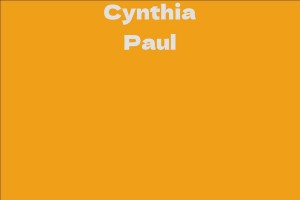 Cynthia Paul