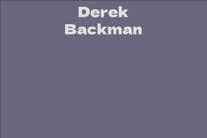 Derek Backman