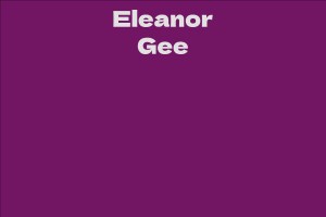 Eleanor Gee
