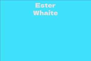 Ester Whaite