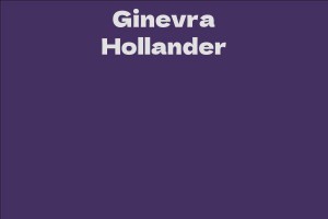 Ginevra Hollander