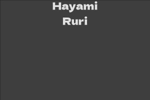 Hayami Ruri
