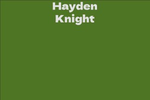 Hayden Knight