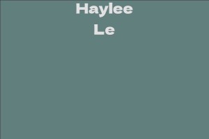 Haylee Le