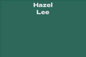 Hazel Lee