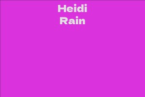 Heidi Rain