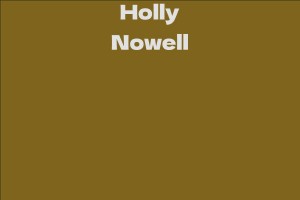 Holly Nowell