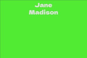Jane Madison