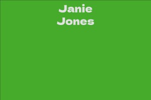 Janie Jones