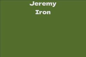 Jeremy Iron