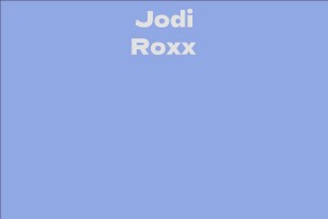 Jodi Roxx