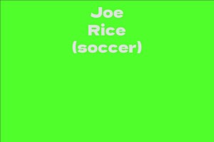 Joe Rice (soccer)