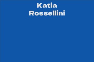 Katia Rossellini