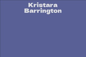 Kristara Barrington