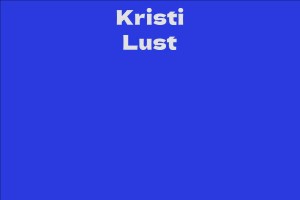Kristi Lust