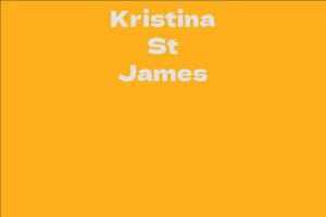 Kristina St James
