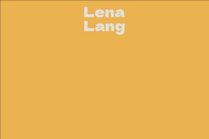 Lena Lang