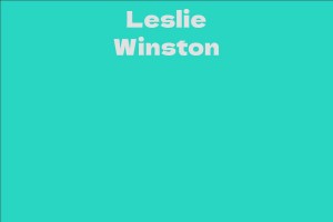 Leslie Winston