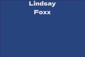 Lindsay Foxx