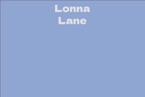 Lonna Lane