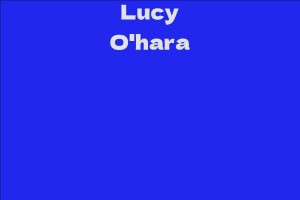 Lucy O'hara