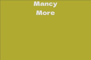 Mancy More