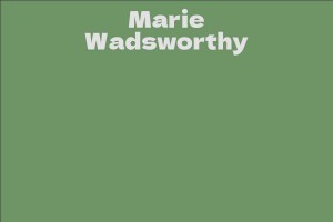 Marie Wadsworthy