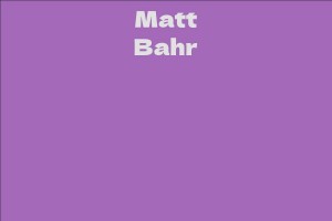 Matt Bahr