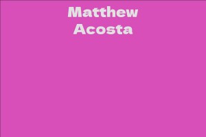 Matthew Acosta