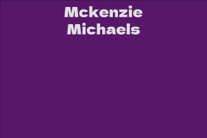 Mckenzie Michaels
