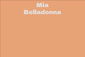 Mia Belladonna