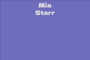 Mia Starr