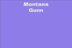 Montana Gunn