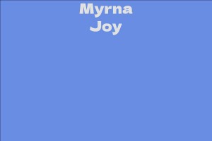 Myrna Joy