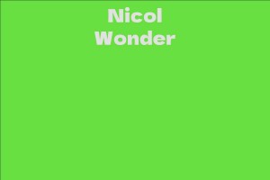 Nicol Wonder