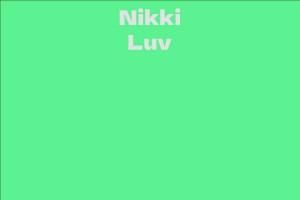 Nikki Luv