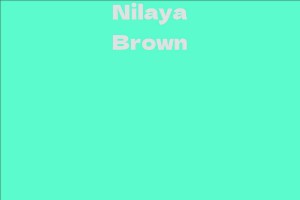 Nilaya Brown