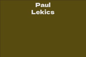 Paul Lekics