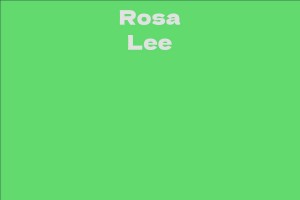 Rosa Lee