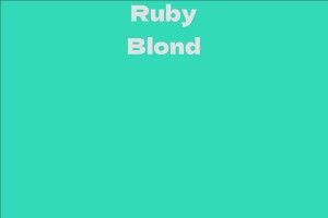 Ruby Blond