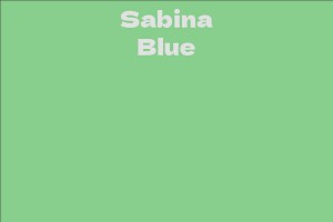 Sabina Blue