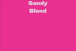 Sandy Blond