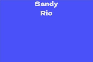 Sandy Rio
