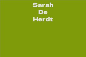Sarah De Herdt