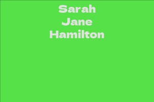 Sarah Jane Hamilton